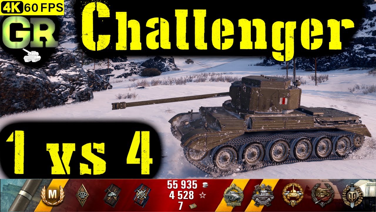 World of Tanks Challenger Replay - 8 Kills 3.8K DMG(Patch 1.4.1)
