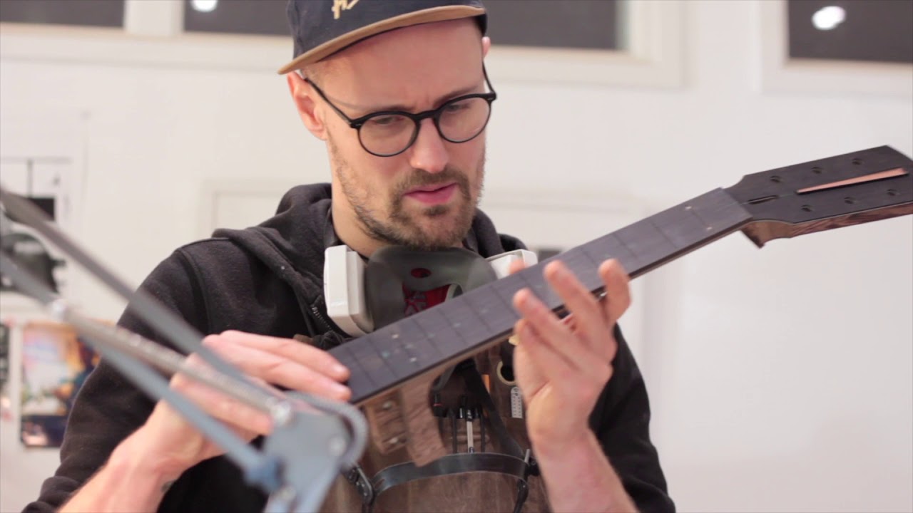 Neck Carving for a Steel String Acoustic Guitar - Tom Sands Guitars