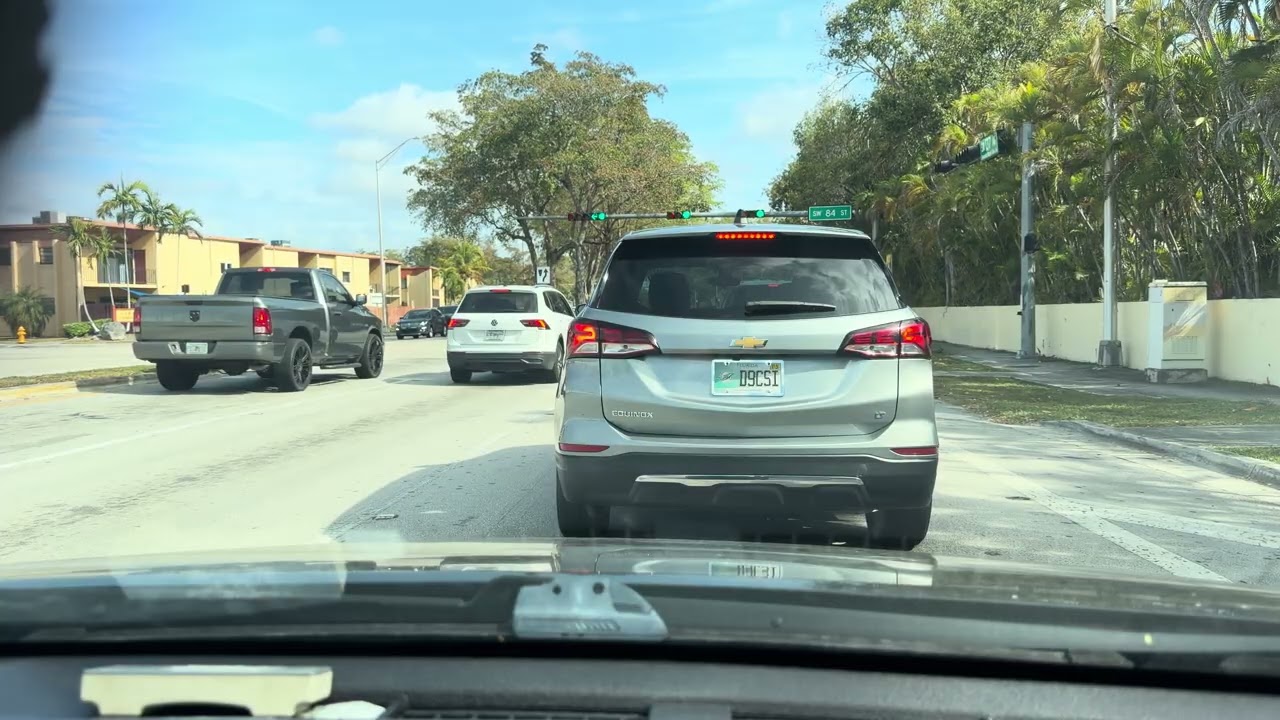 Driving from Instaloan in Kendale Lakes, FL on Kendall Dr, sw 137 av at FPL in Westchester, FL