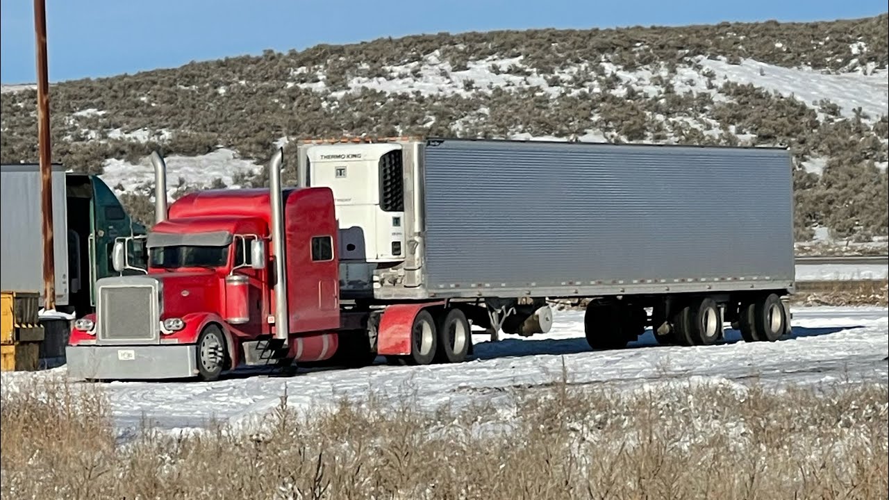 Spending New Years at a Truckstop in Wyoming - fighting a cold headed to Washington state