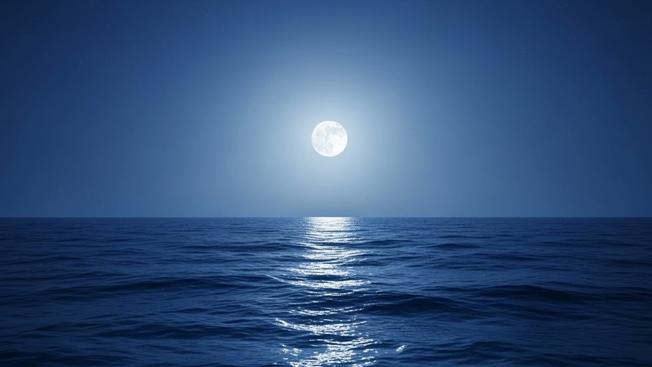 Deep Sleep Ambience 🌙 Moon Over Water