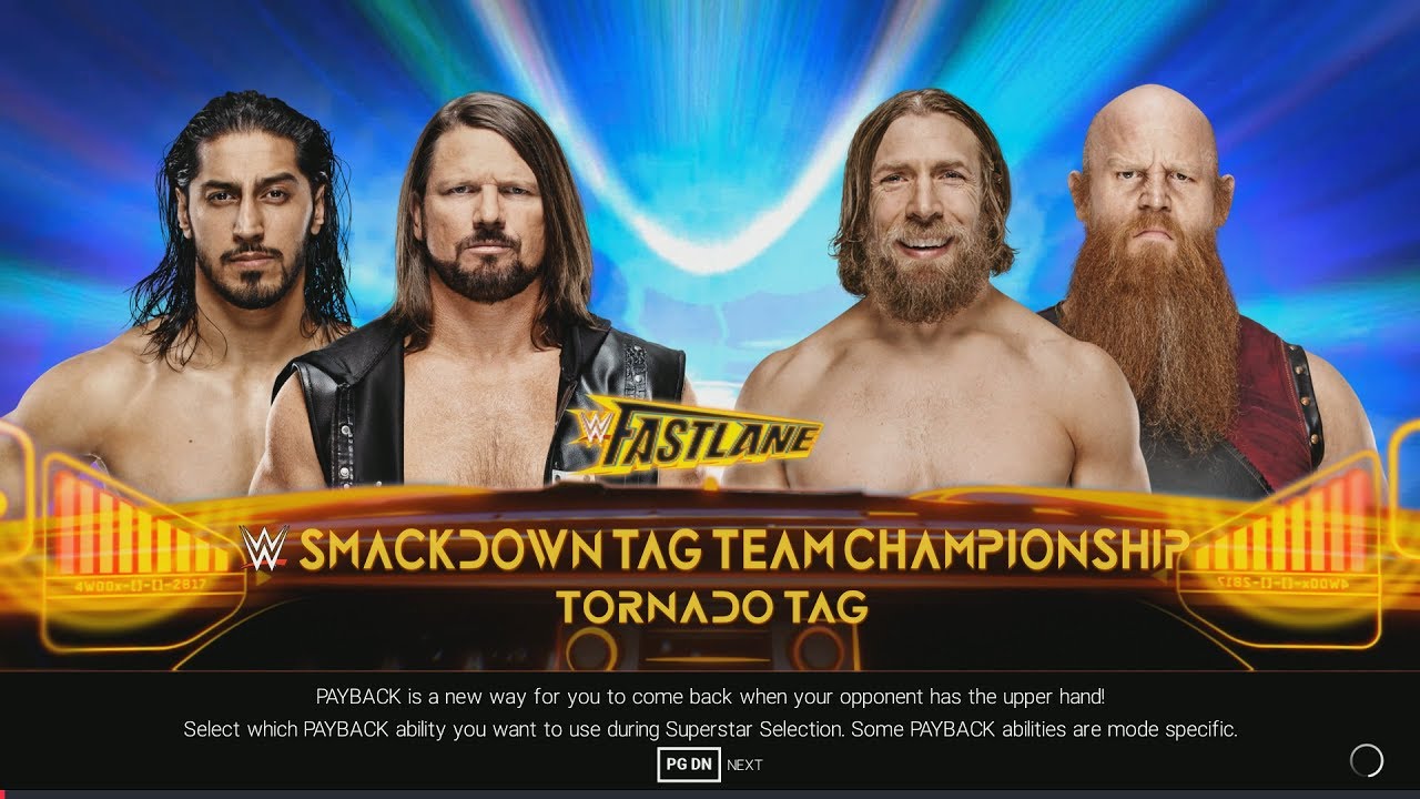 [WWE 2K19] Ali & AJ Styles vs. Daniel Bryan & Rowan (PC 4K 60 FPS)