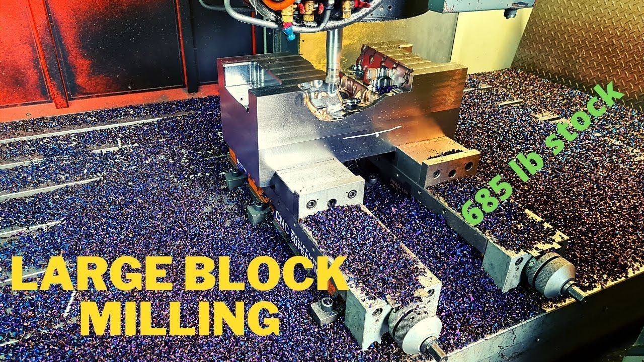 Milling 300 kg block (cnc milling)