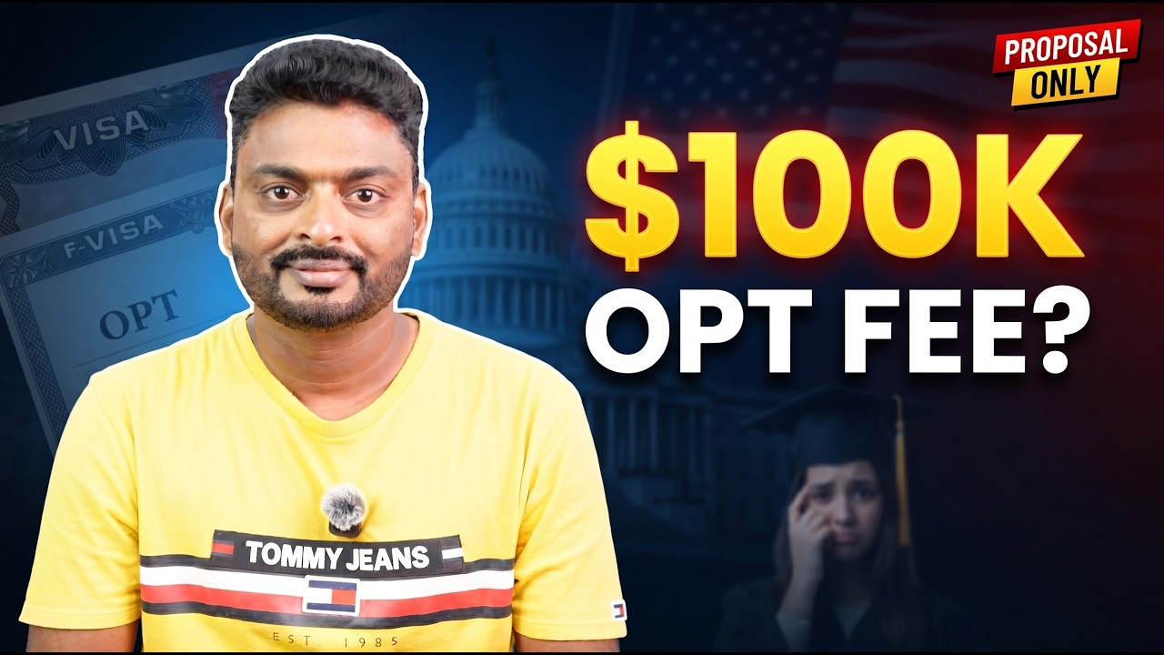 $100,000 OPT Fee Explained | Trump's New Proposal? | Should US Students Worry?