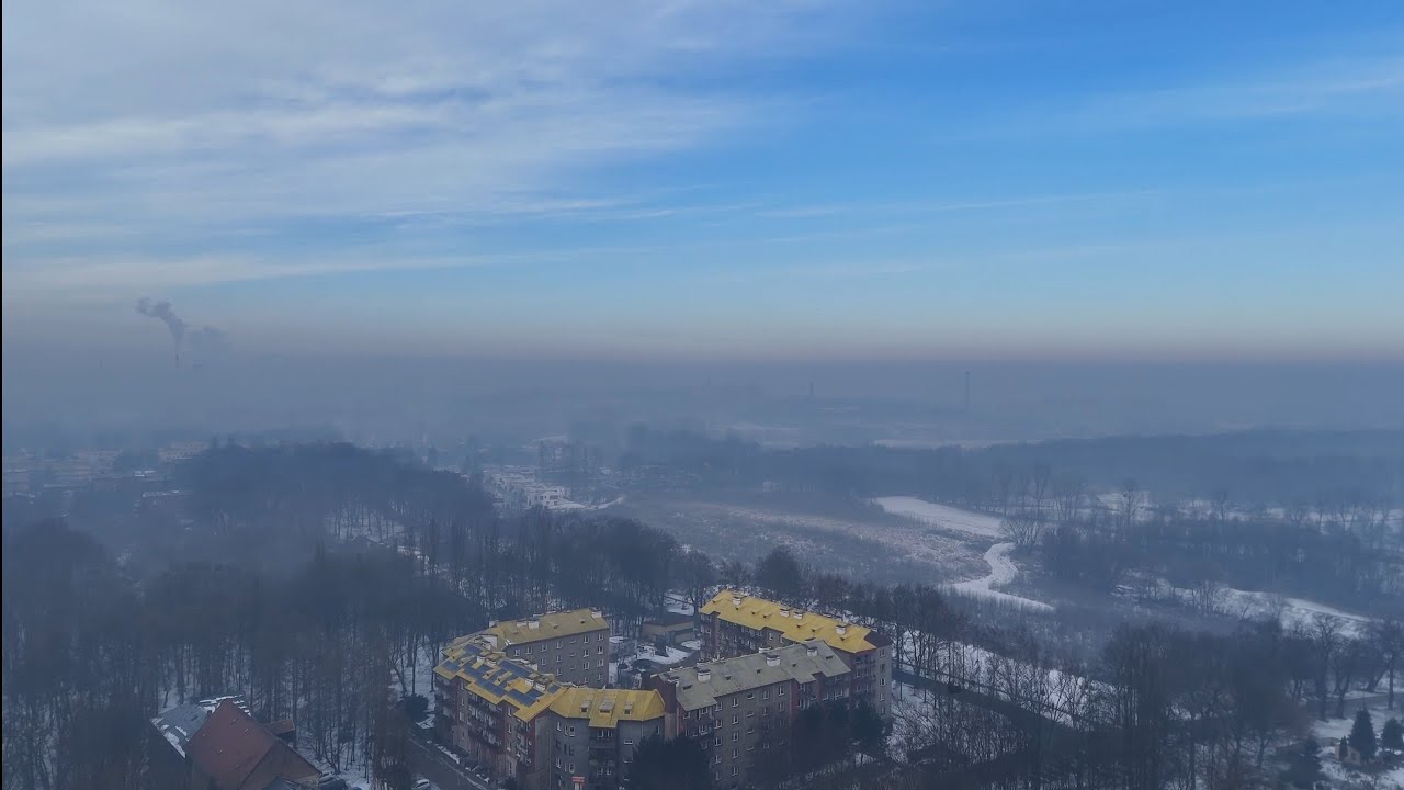 22.01.2026.🇵🇱 SIEMIANOWICE ŚLĄSKIE - STAW RZĘSA I OKOLICE  ZIMĄ z Drona  -11° -  4K 60FPS 