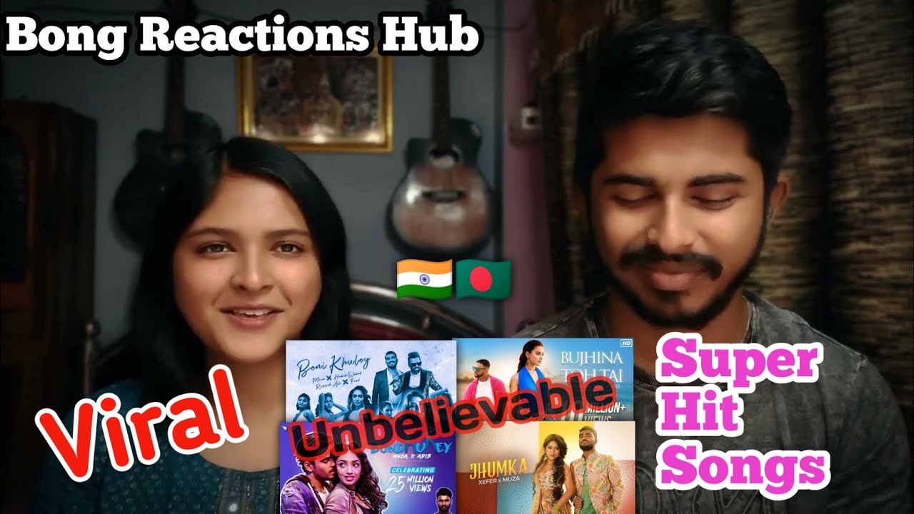 Indian Couple Reaction On | Top 10 Banglish Song | Bangla & English Song Mixed | Muza | Nish |