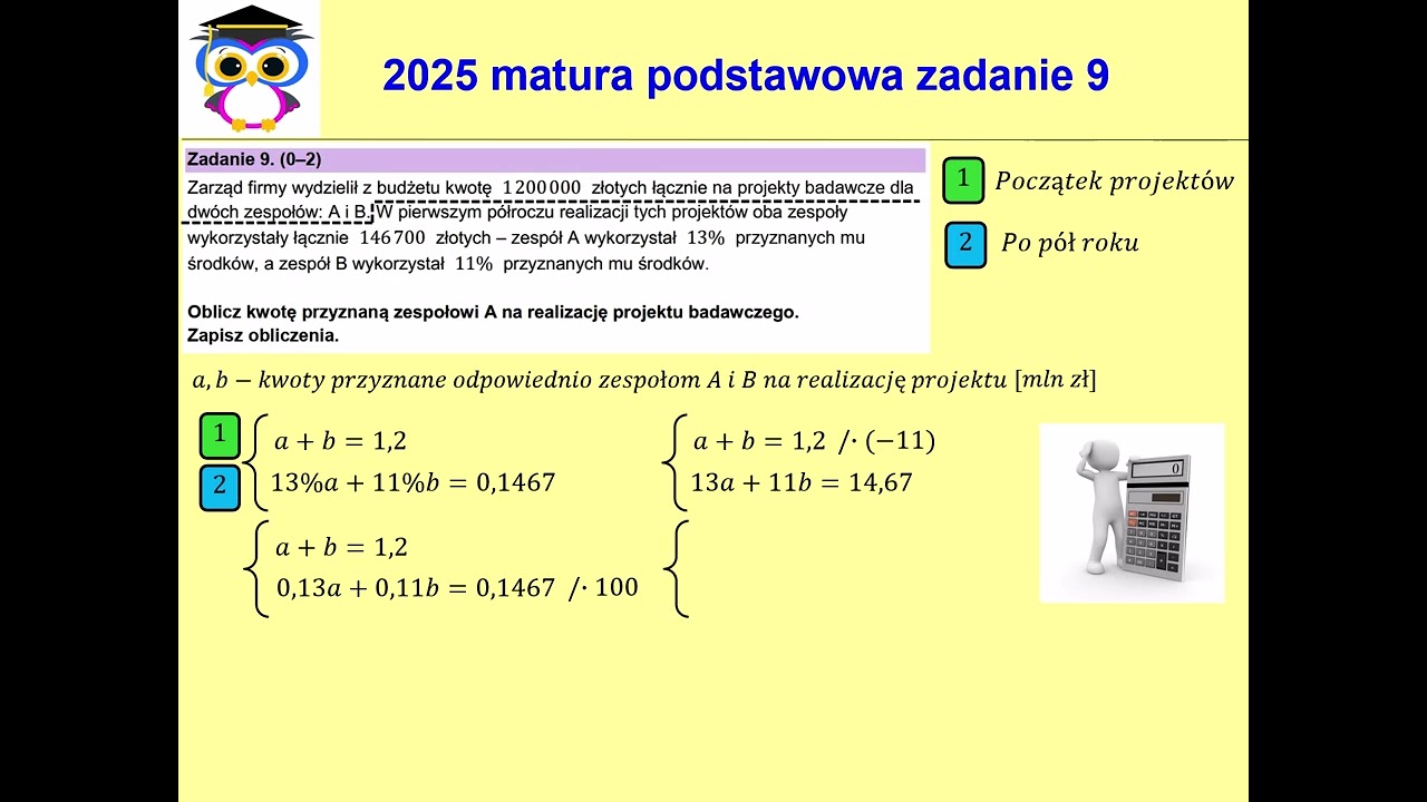09 PP 2025 Matura matematyka poziom podstawowy zadanie 9, Zadanie z treścią @zadanianaspokojnie