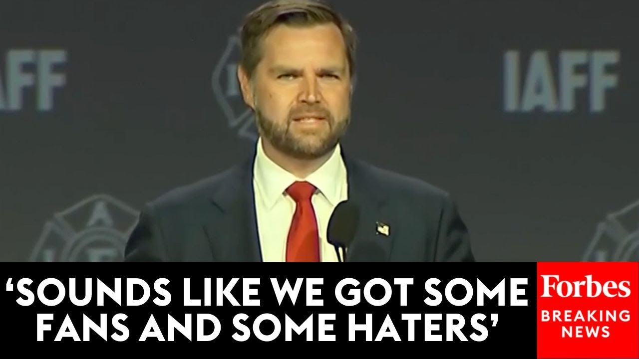 BREAKING: JD Vance Met With Mixed Reception At International Association Of Fire Fighters Convention