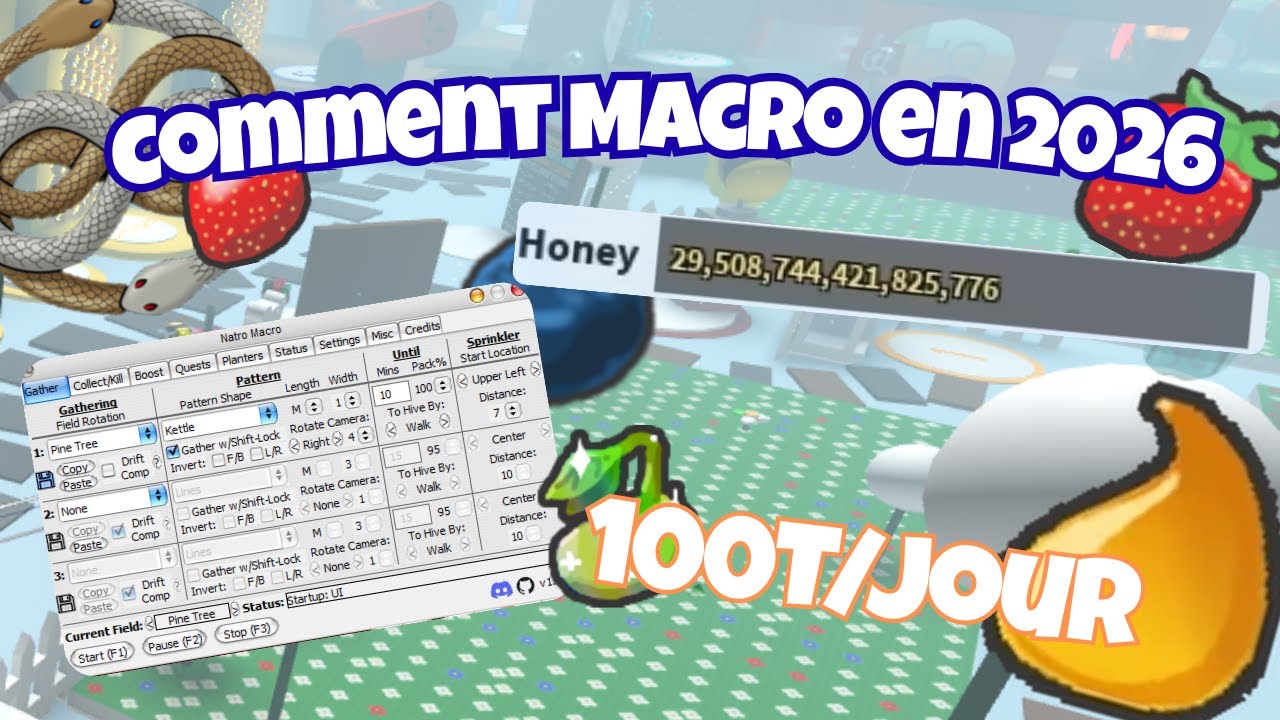 Comment macro sur Bee Swarm Simulator en 2026 !