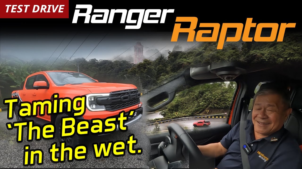 Ford Ranger Raptor 2022 - First Drive on Genting, And It Was Raining / YS Khong Driving.