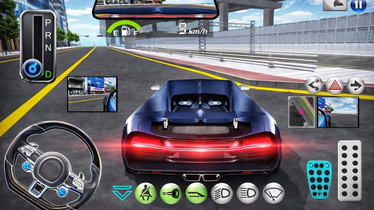 New Blue Lamborghini Parking in Super Shop - 3D Driving Class - 3D Driving Class Game - Car Game