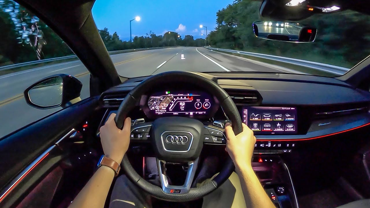 2022 Audi RS 3 - POV Night Drive (Binaural Audio)