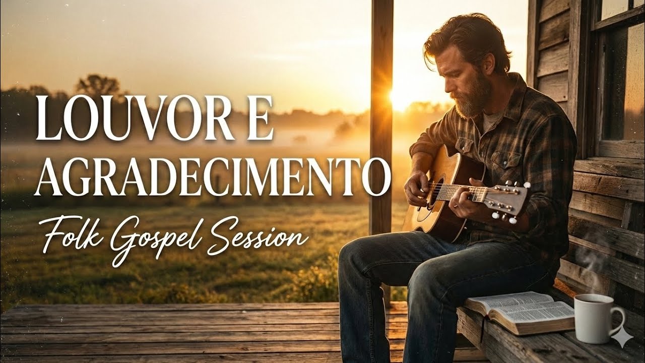 LOUVOR E AGRADECIMENTO: 20 Minutos de Folk Gospel Acústico para o seu Dia 🌿