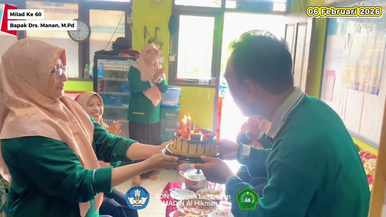 Milad Ke 60 Bapak Drs. Manan, M.Pd. Kepala Sekolah SD Negeri 1 Glagah
