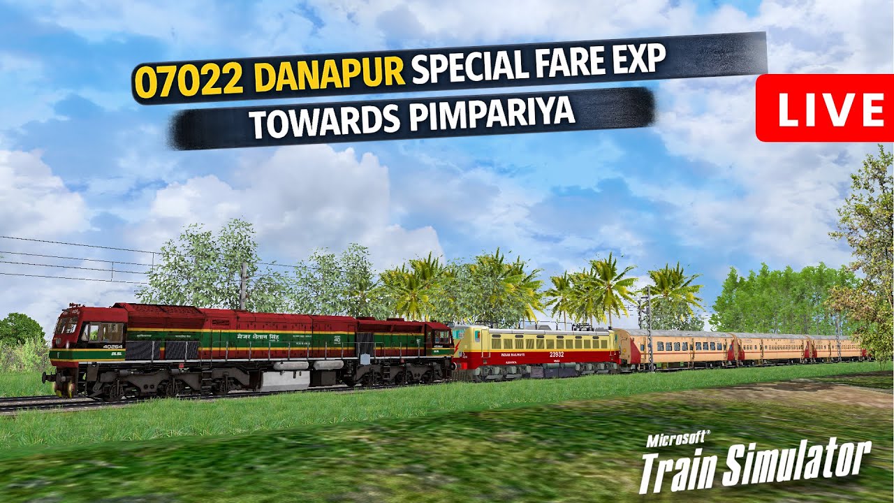 07022 Danapur Special Fare Exp Towards Pimpariya 🚆 I MSTS LIVE