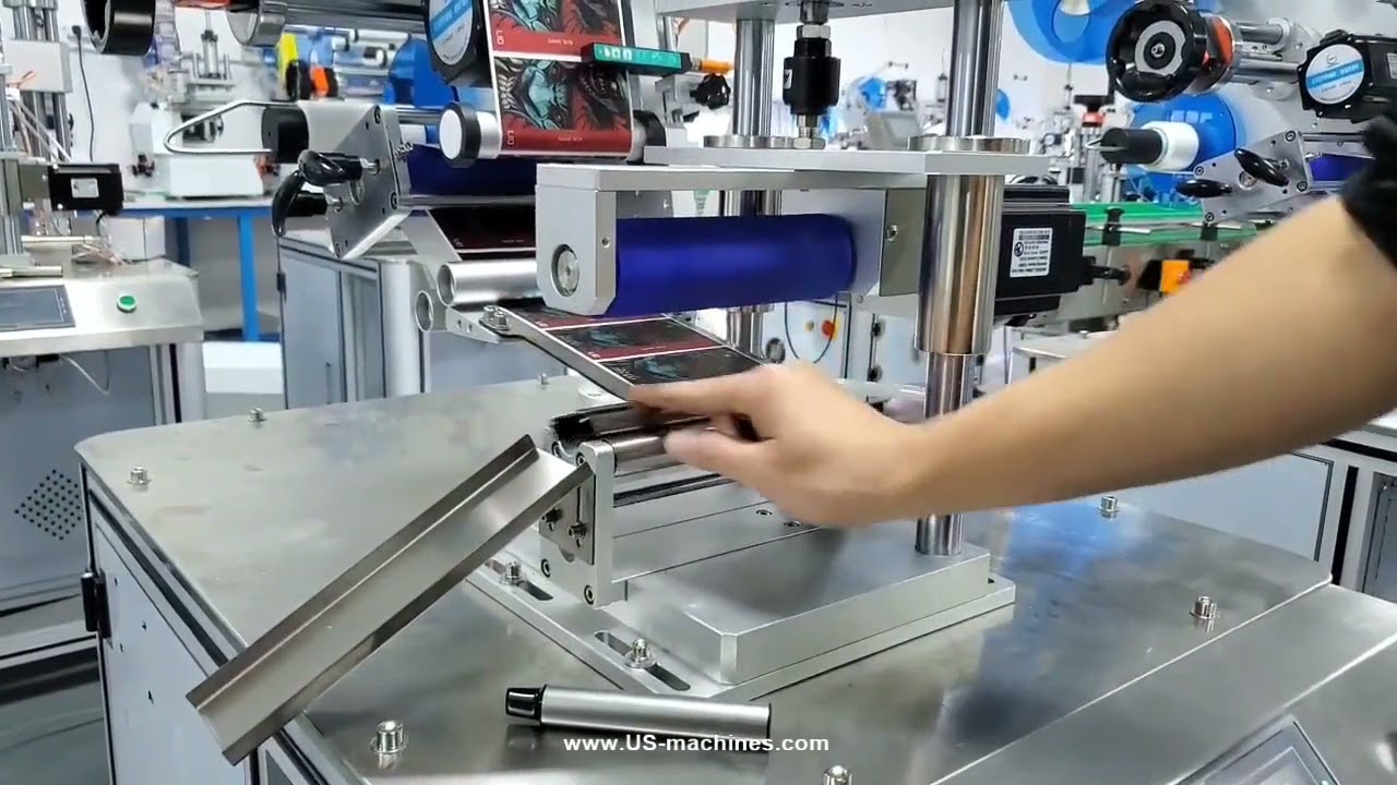 Electronic atomizer vape tube labeling machine testing video vape labeling video