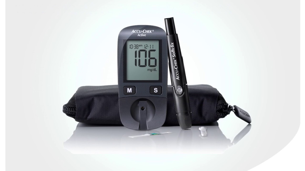 Realizando um teste com seu Accu-Chek Active