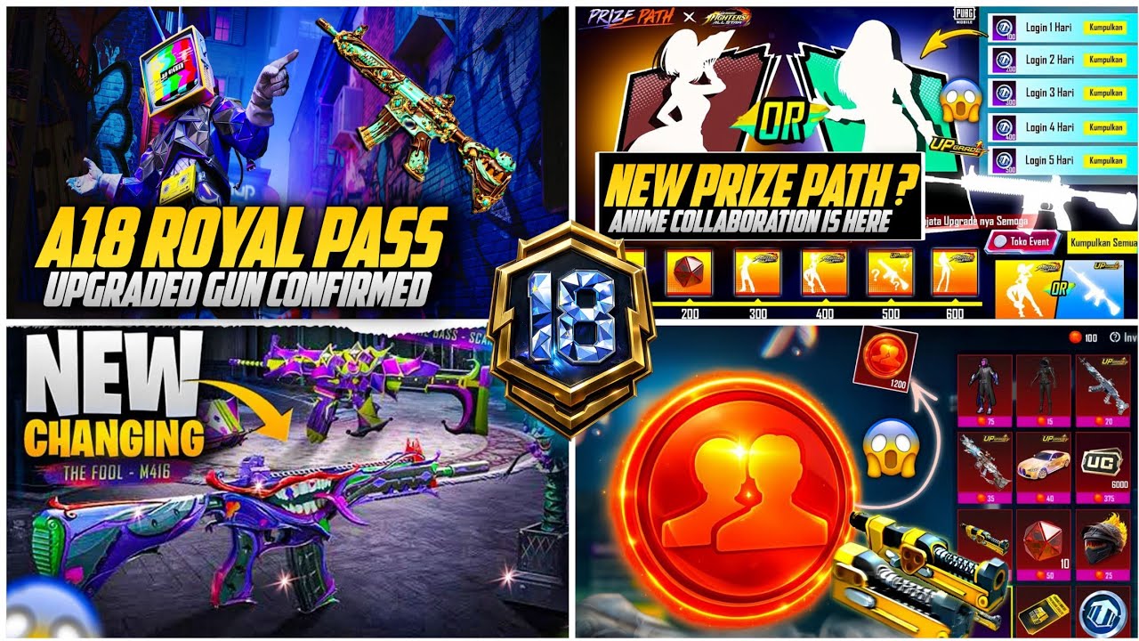 A18 Royal Pass Old M416 And New Prize Path Is Here | March Release Dates And Upcoming Collaborations