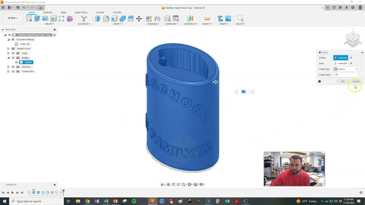BRHS Fusion 360 - Scaling Drawings