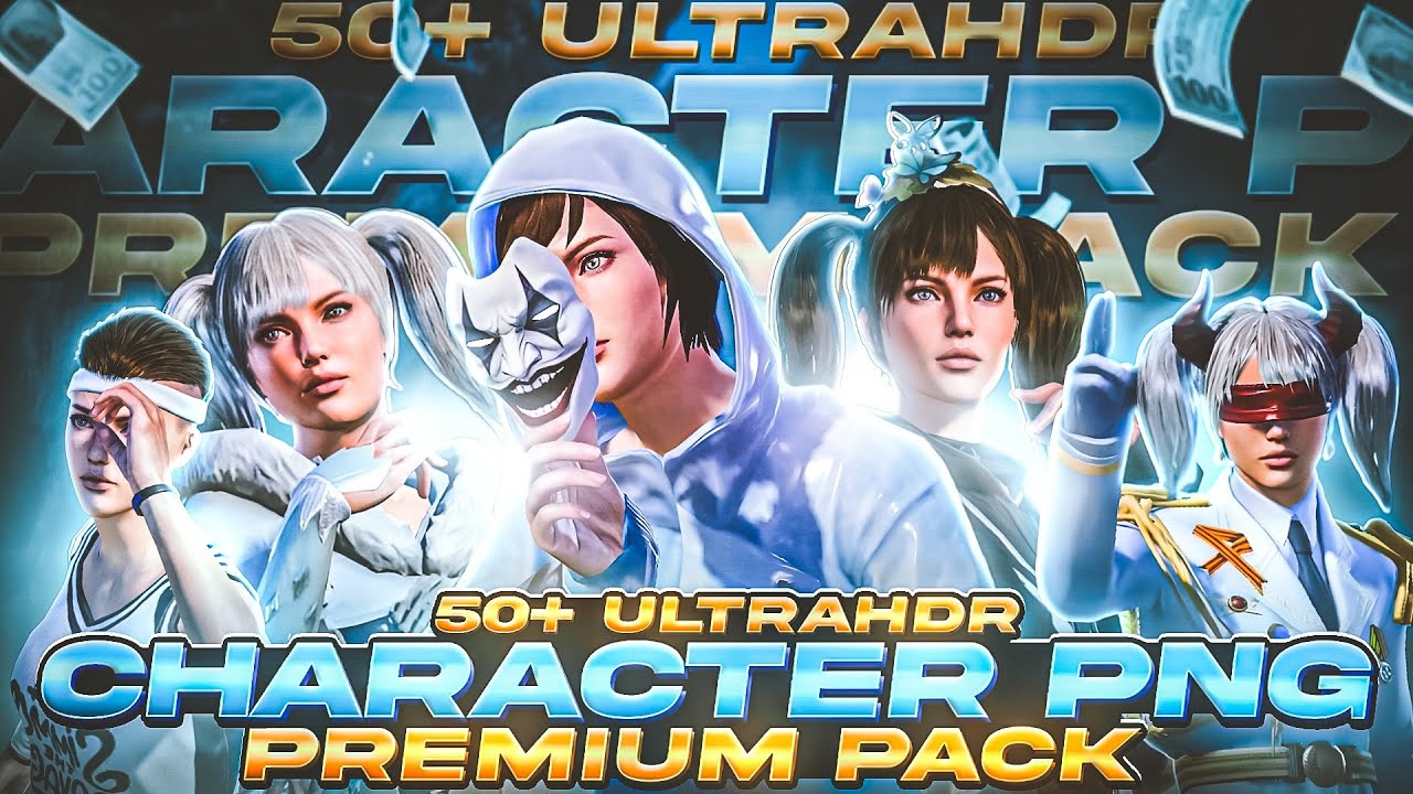 50+ ULTRAHDR Pubg/Bgmi Characters PNG Pack🔥 | PNG Pack For Thumbnail | @STAR-Captain ​⁠​⁠
