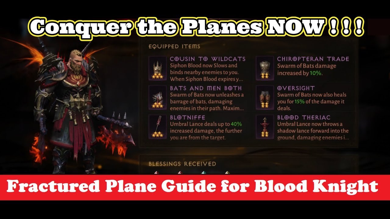 Fractured Plane Guide for Blood Knight | Diablo Immortal