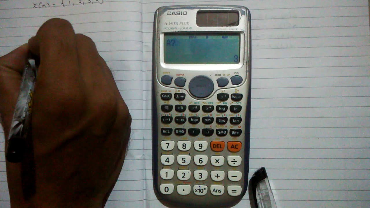 4 point DFT using calculator