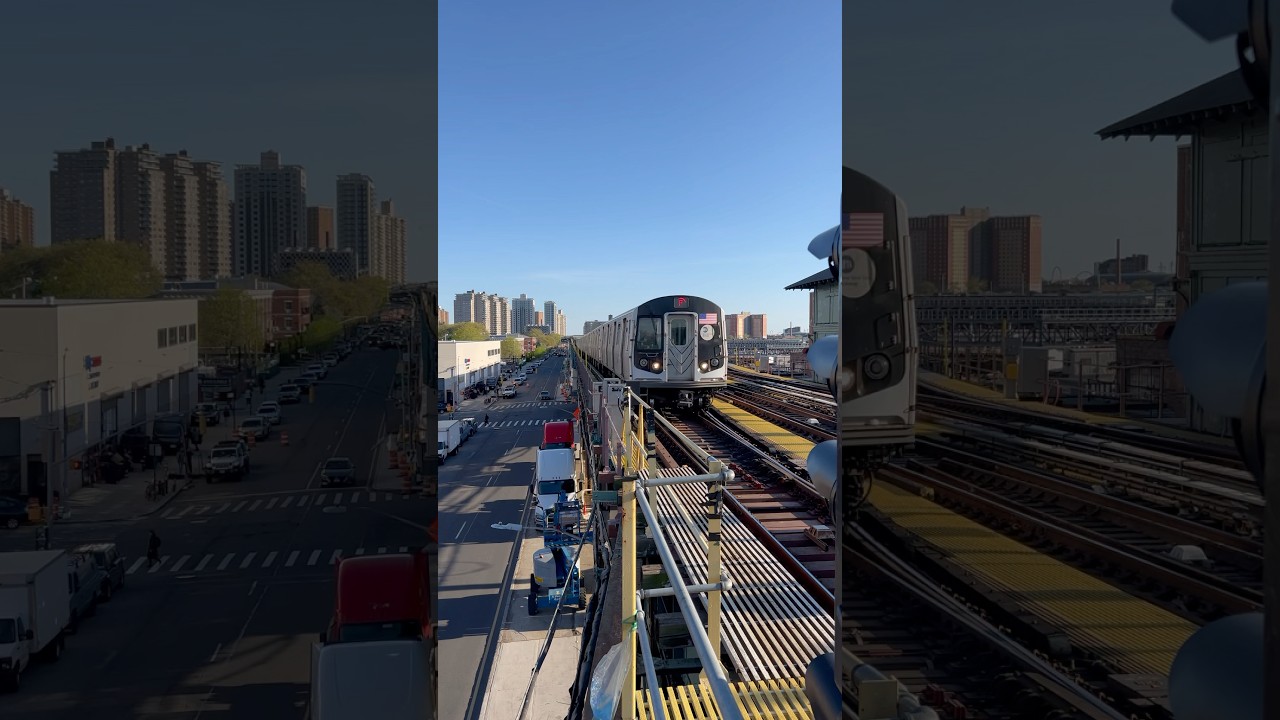 NYC Subway F Train Enters Ave X! #ftrain #nycsubway #mta #nyc #brooklyn #trains
