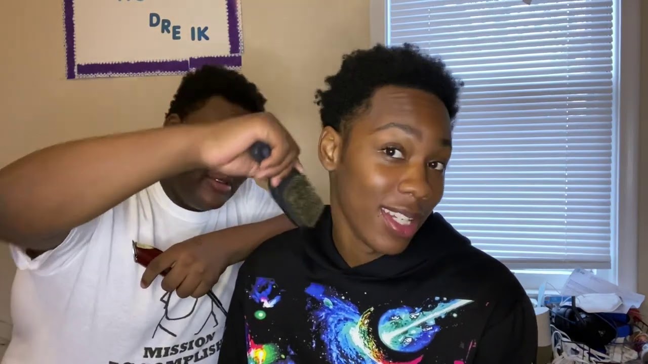 I LET MY 14 YEAR OLD BROTHER CUT MY HAIR FOR HIS FIRST TIME **terrible idea**