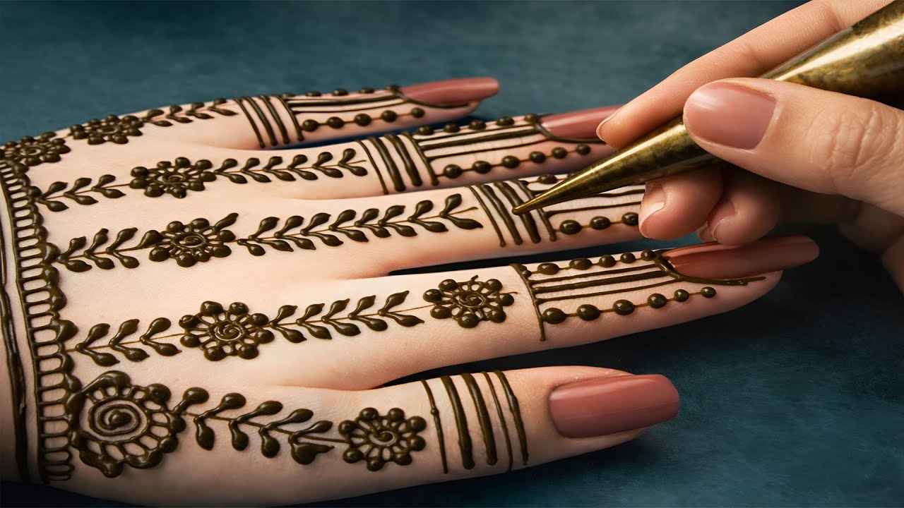 Back Side Mehndi Design For Girls | Easy And Stylish Mehndi Design
