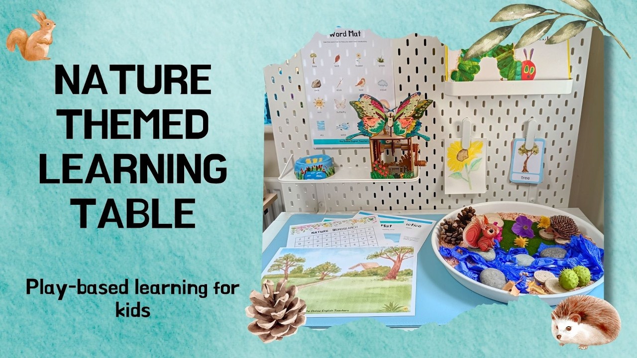 Nature Themed Table | Nature Sensory Table for Kids