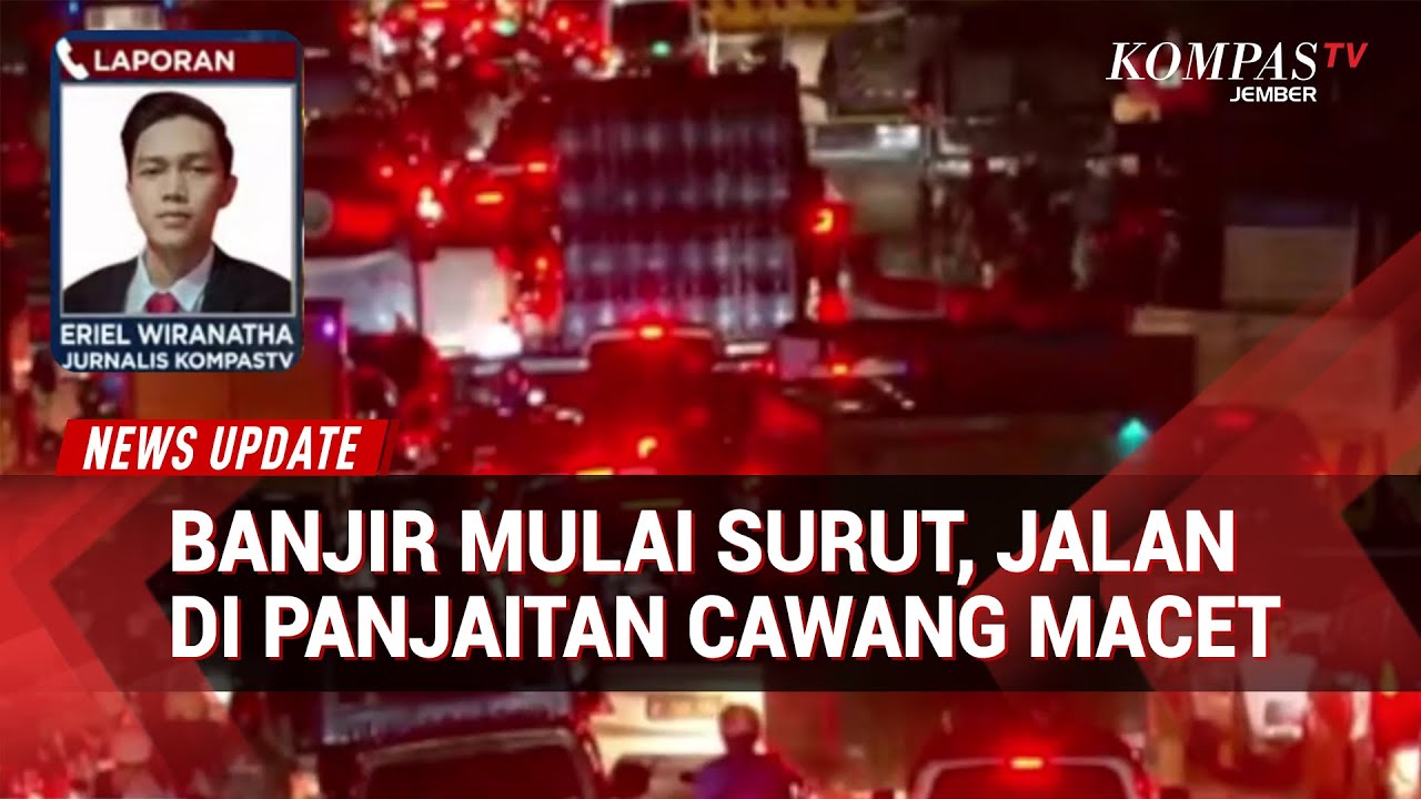 Banjir Mulai Surut, Jalan DI Panjaitan Cawang Macet Panjang Tak Terhindarkan