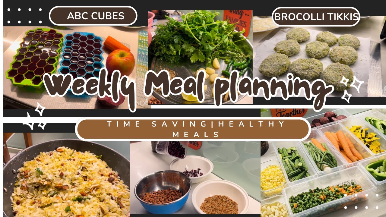 Indian weekly meal plan routine| Time saving tips||Stress free Healthy eating |Vegetable Restock🥕🥬📝