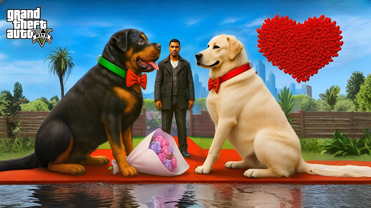 GTA 5: Chop Loves Puppy 🐾 | Asuran & Anjala Love Story 💕 | Tamil Mod | Double Marriage Twist!