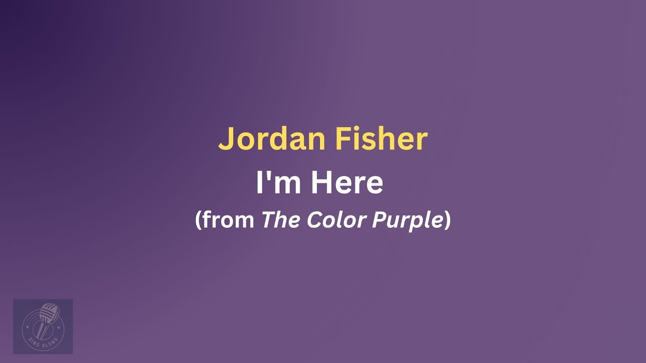 Jordan Fisher - I'm Here (Karaoke)
