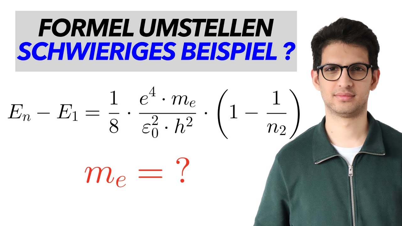 Formel umstellen, scheinbar ganz schwierig | Mathe mit Nawid