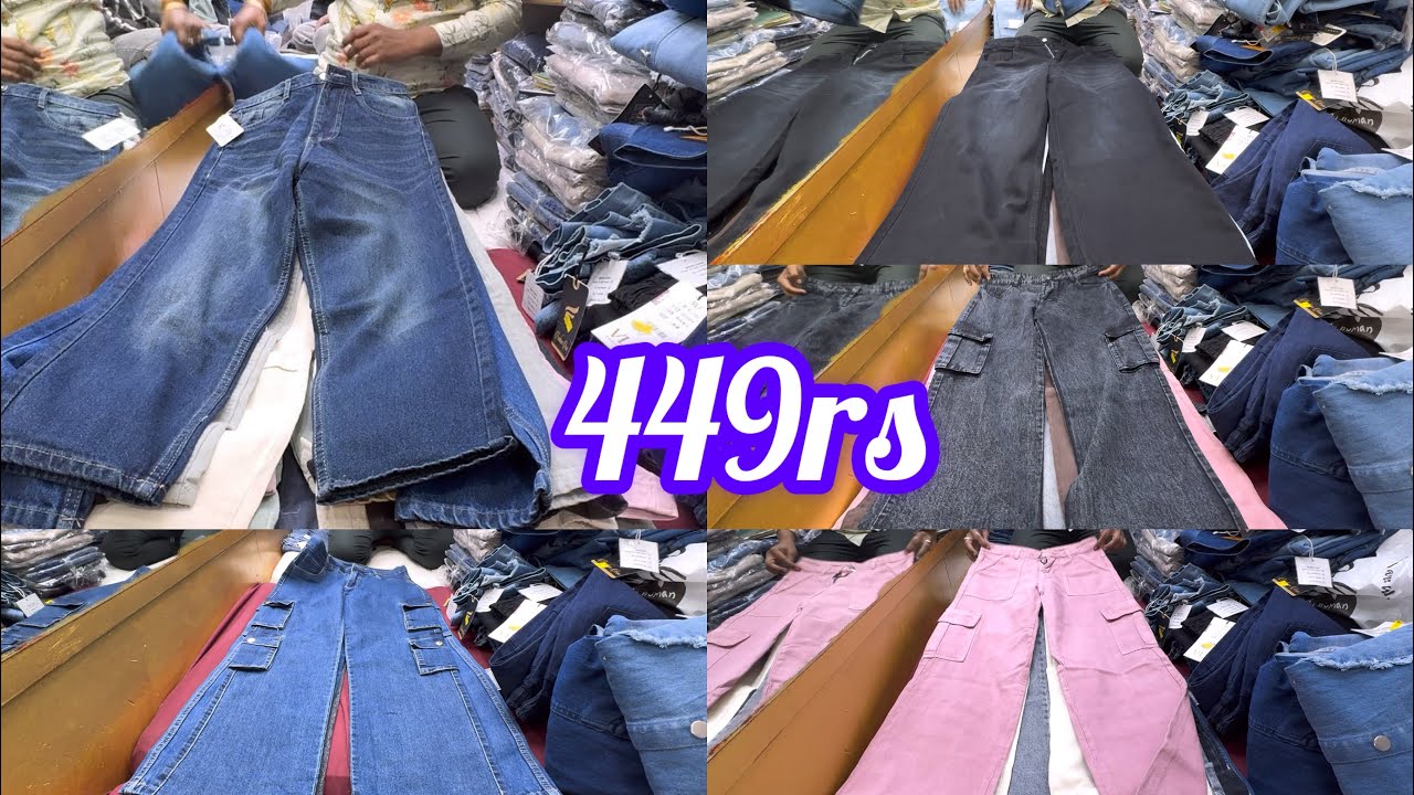 Chickpet Bangalore Wholesale 449rs/-  Bottom Wear Jeans,Denim Shorts,Frock Collection|Single Courier