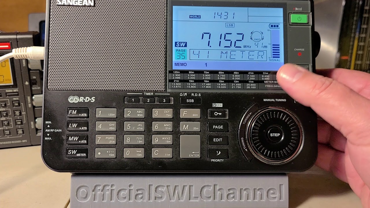 Sangean ATS-909X VS Tecsun PL-990x 40 meter band scan compare SSB LSB on W6LVP loop antenna