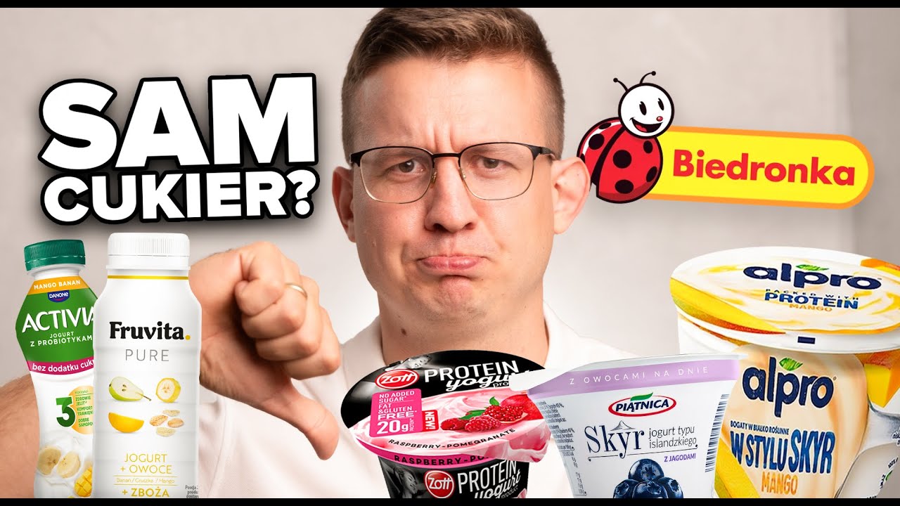 Ranking JOGURTÓW SMAKOWYCH z BIEDRONKI! Za dużo cukru? 🍓