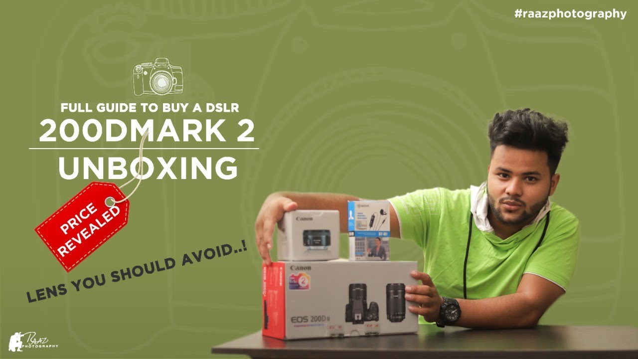 Canon 200d Mark ii Unboxing | Best Dslr Under Budget | Best Dslr Photo Shoot & Video Shoot 📸📽️
