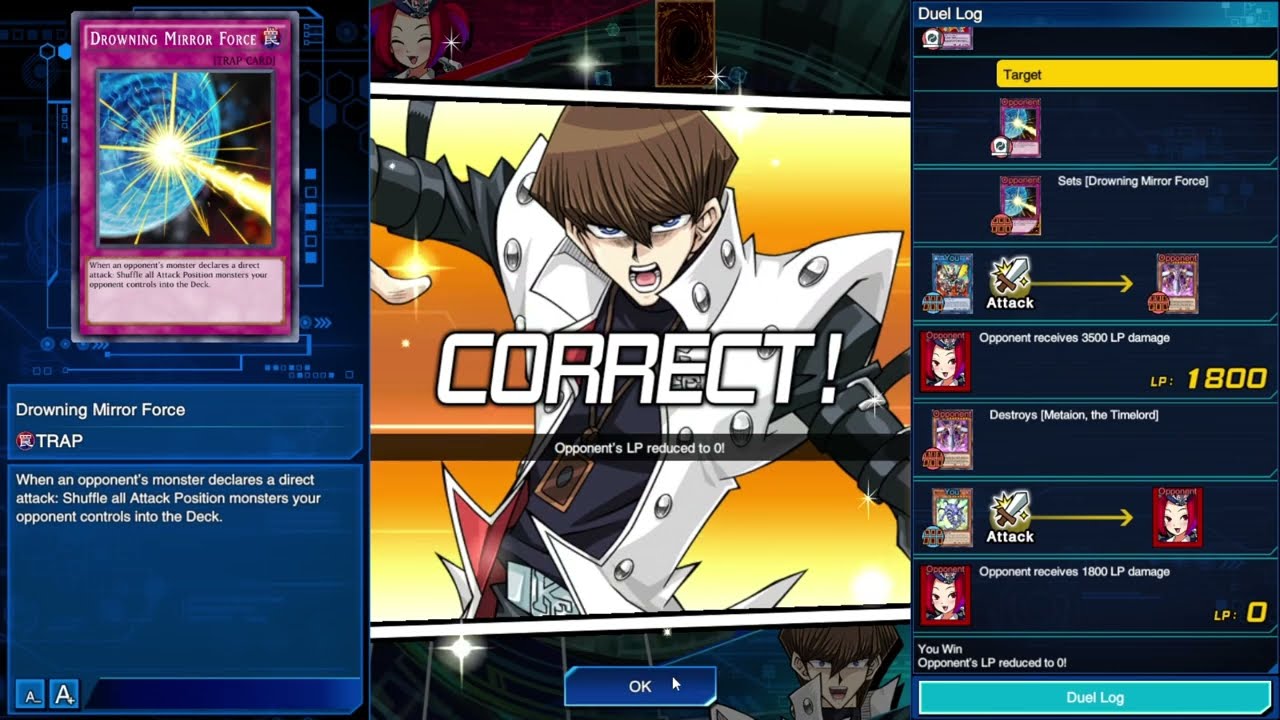 Yu-Gi-Oh! Duel Links Tutorial: The End of Dominion Duel Quiz Solution