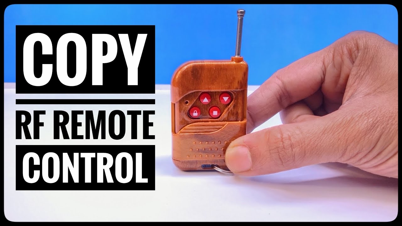 How to copy Any RF remote