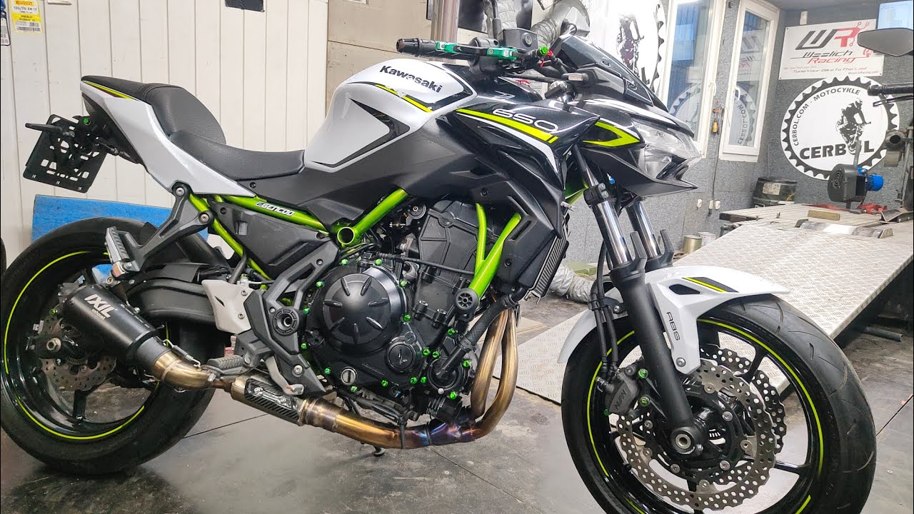 Kawasaki Z650 2021 chip tuning ECU flash Ixil full system, decat, pops&bangs by Cerbol.com