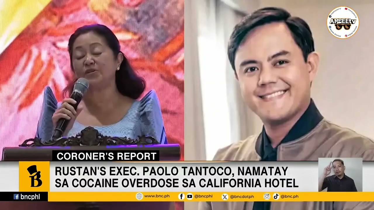 Rustan's Paolo Tantoco,namatay sa cocaine overdose sa california hotel.ctto: Bilyonaryo News Channel