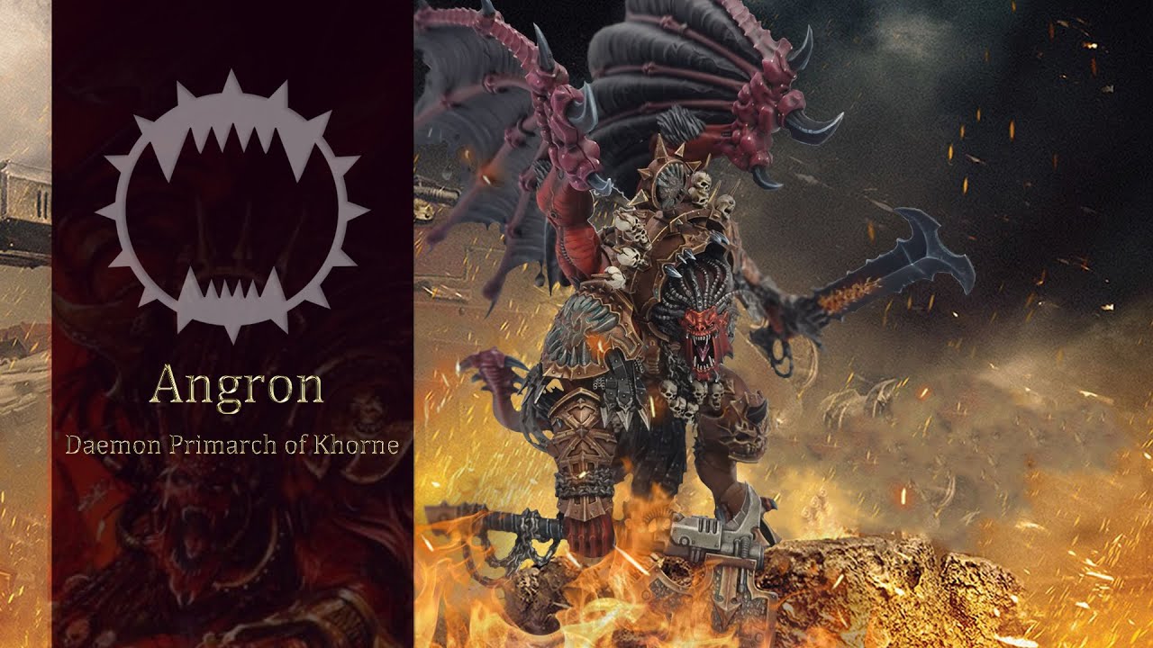 워해머40k 코른의 데몬 프라이마크 앙그론 도색영상 Angron, Daemon Primarch of Khorn