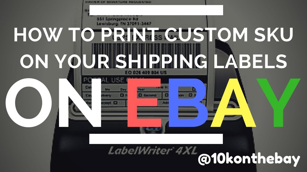How to Print Custom SKU's on your eBay Shipping Label & The USPS Flat Rate Envelope Rules