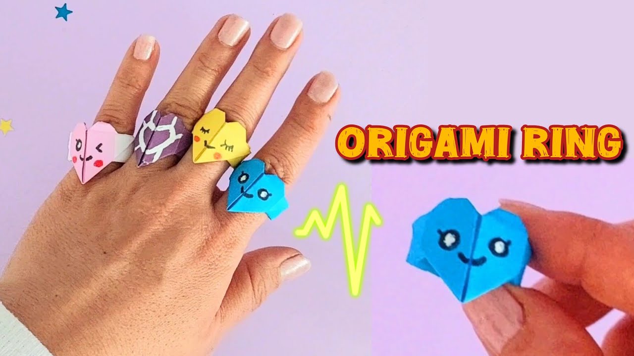 DIY Cute Origami Paper Rings 💍 | Special Handmade Gift Idea
