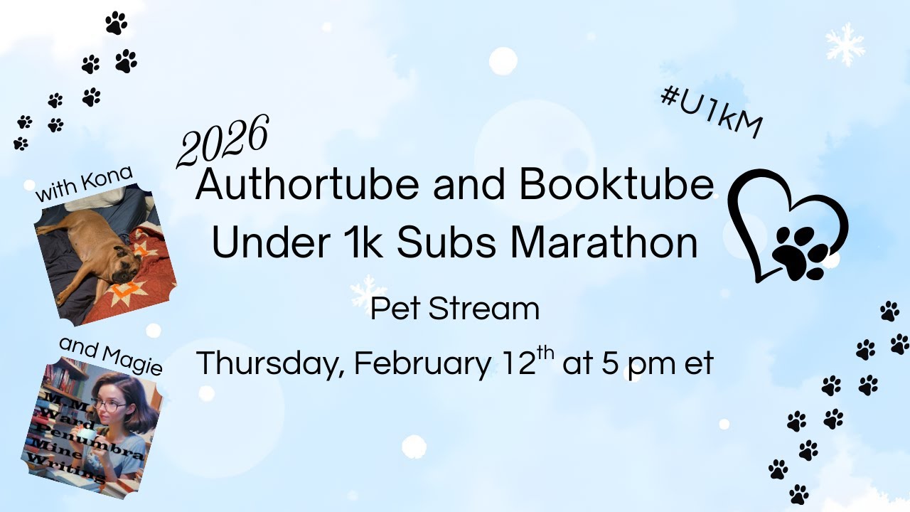 Authortube and Booktube Under 1k Marathon Break Stream #U1kM