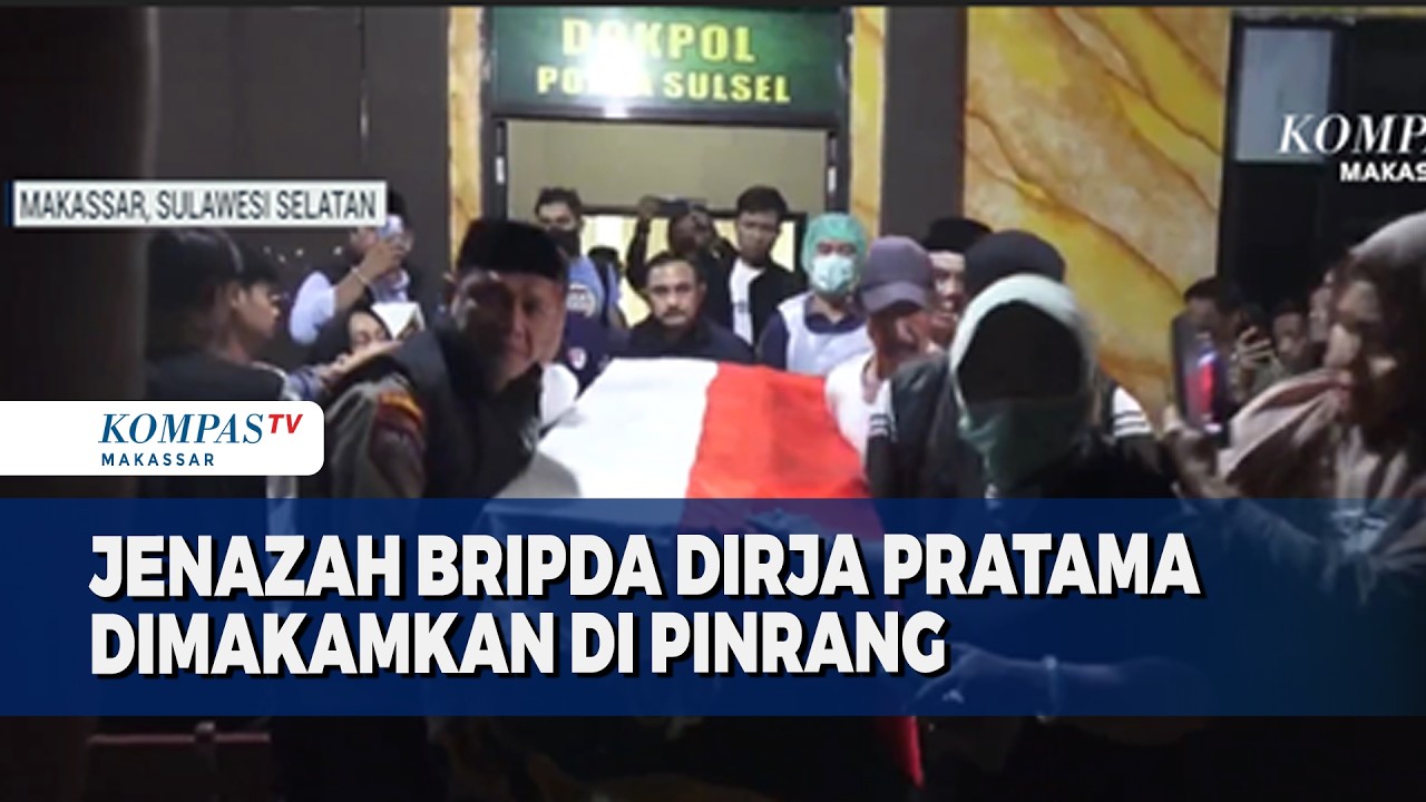 Jenazah Bripda Dirja Pratama Dimakamkan Di Pinrang