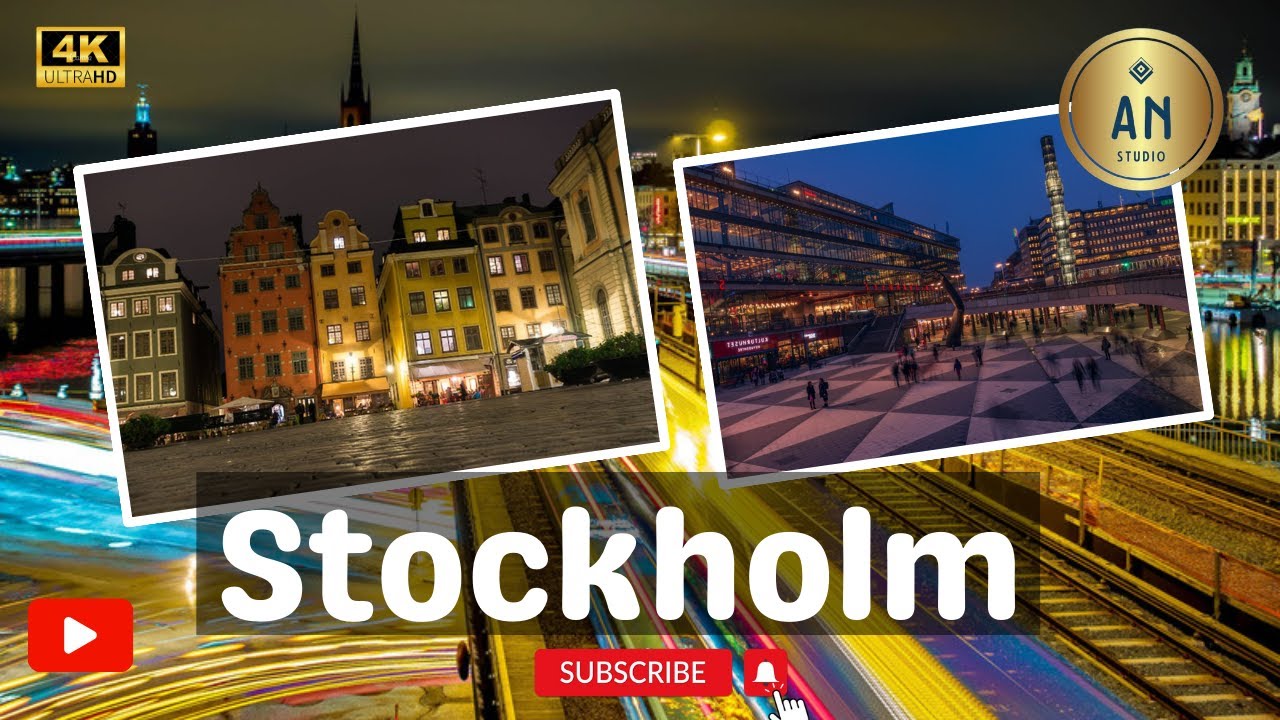 Let´s Go For A Walk in Sweden |Stockholm| |Walking Night time|