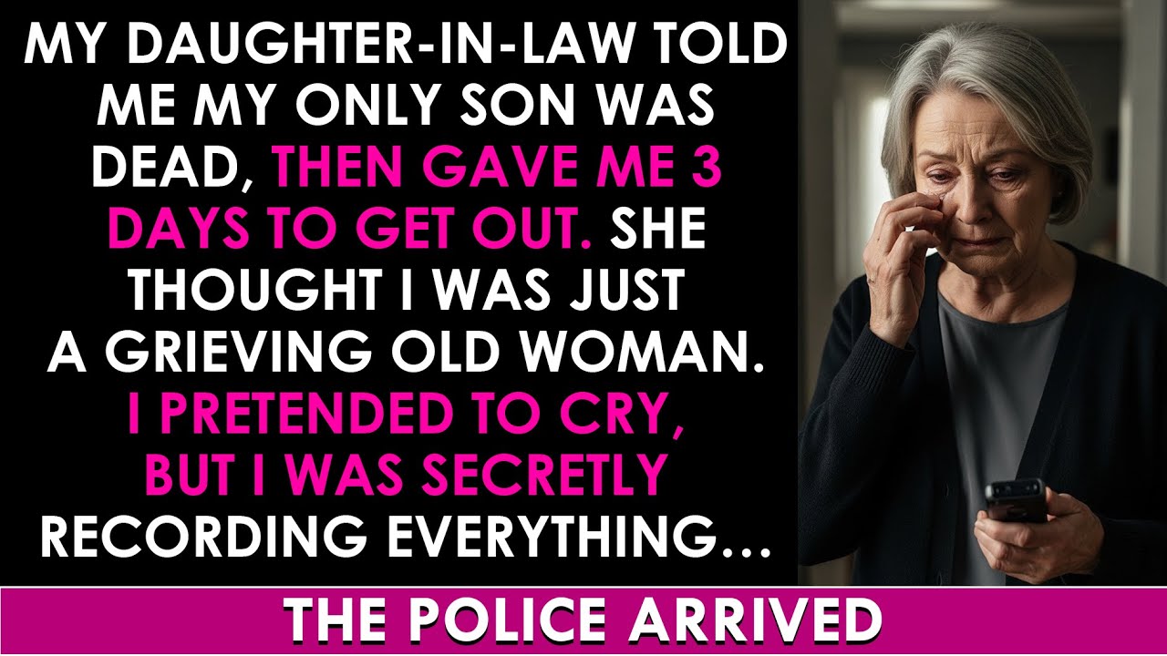 My Daughter-In-Law Said, “You Have 3 Days To Get Out” After My Son’s Funeral — But My Son Was Alive